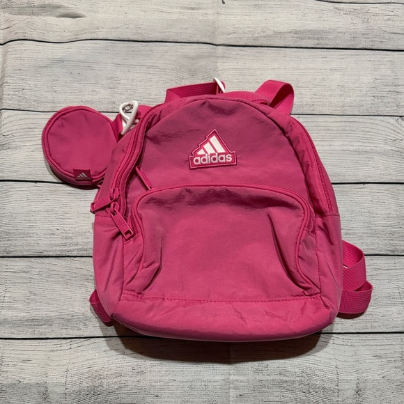 Adidas Must Have Mini Backpack in Pulse Magenta Pink - Picture 1 of 3